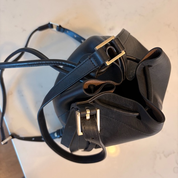 All Saints Alpha Medium Leather Backpack – Black - Picture 6 of 9